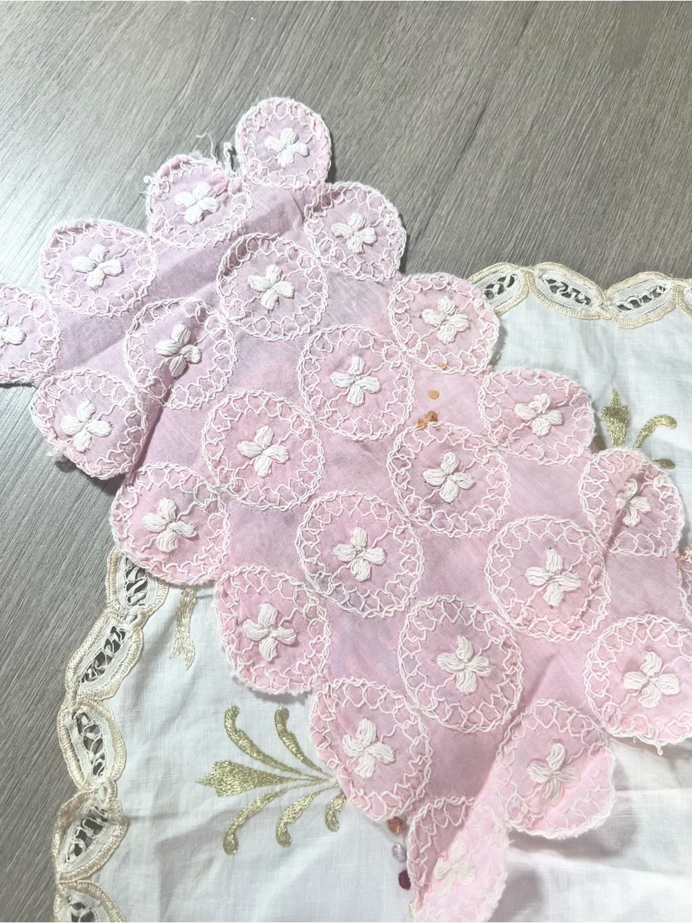 Lot of Vintage Doilies lace crochet embroidered stitched